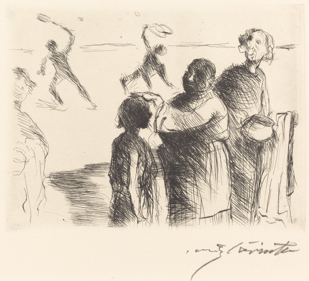 The Gastmahl of Trimalchio: pl. II (Trimalchio-banketten: pl. II) af Lovis Corinth