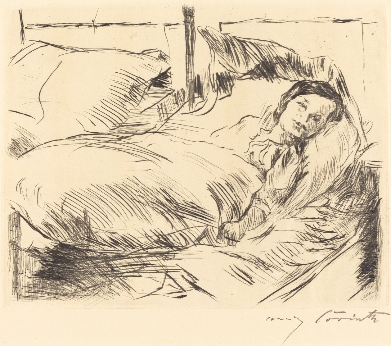 Det syge barn af Lovis Corinth