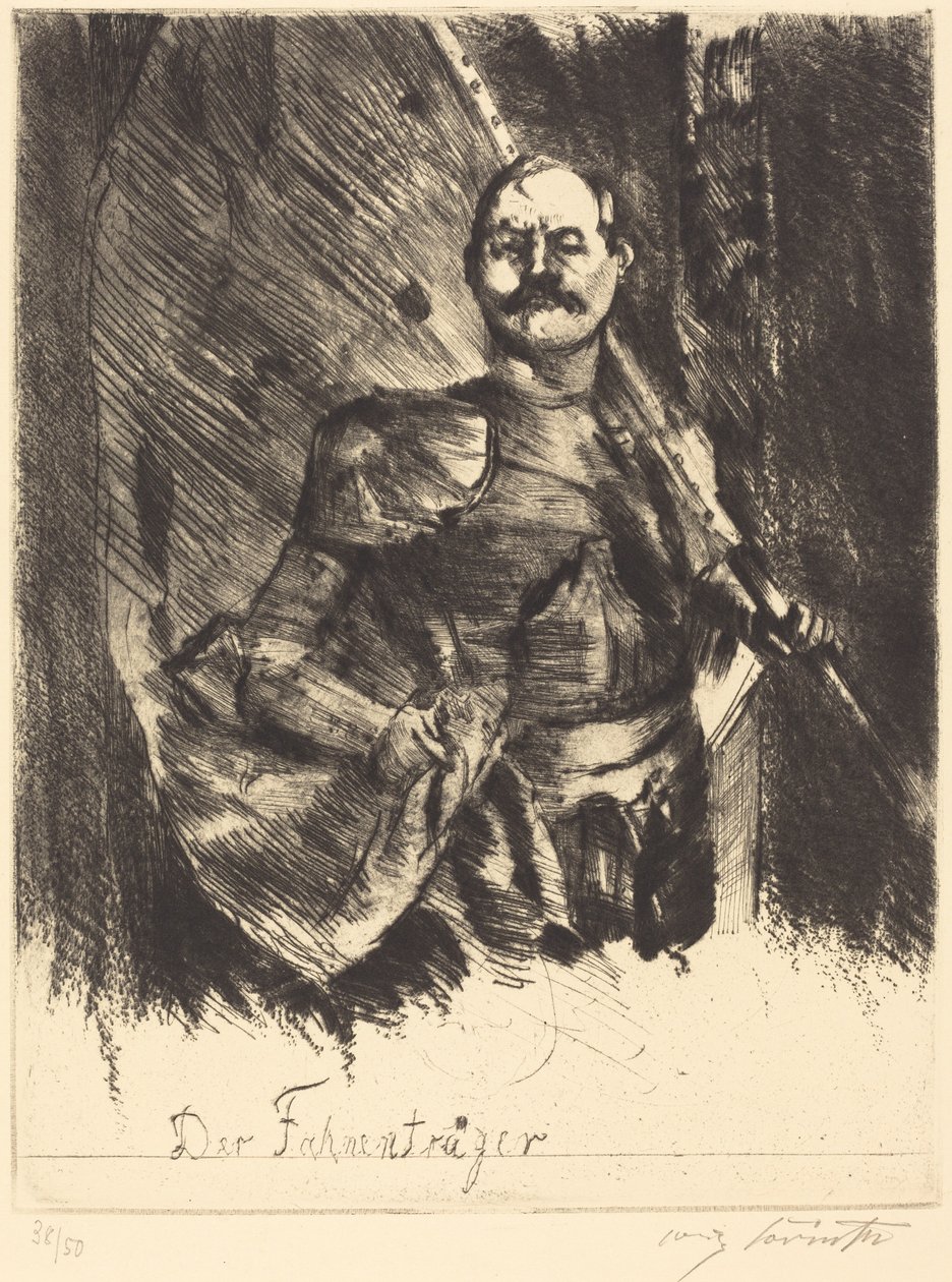 The Standard Bearer The Standard Bearer, 1920. af Lovis Corinth