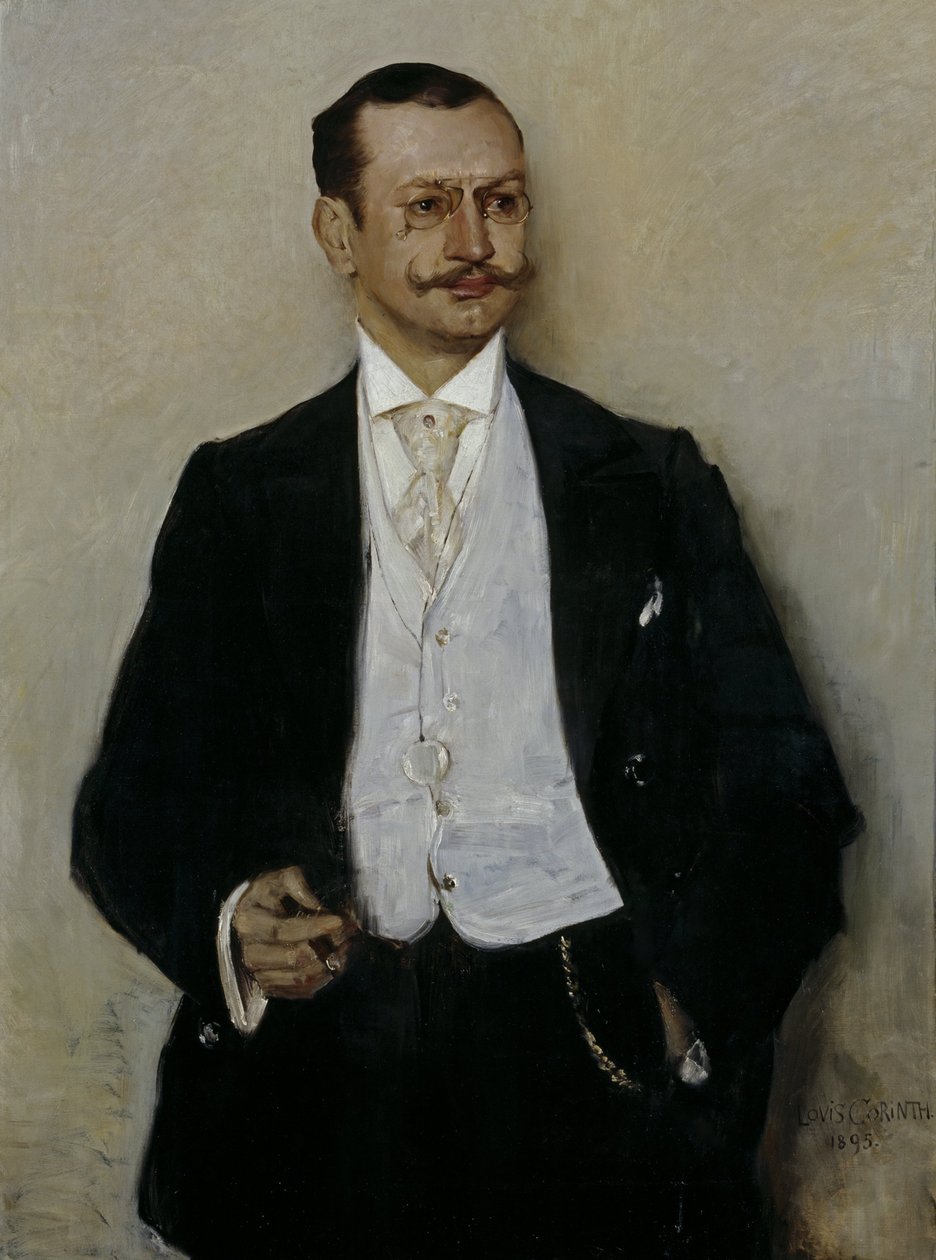 Der maler Carl Strathmann af Lovis Corinth