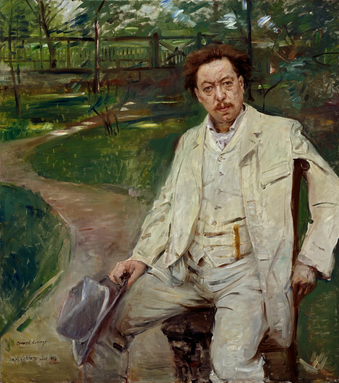 Pianisten Conrad Ansorge af Lovis Corinth