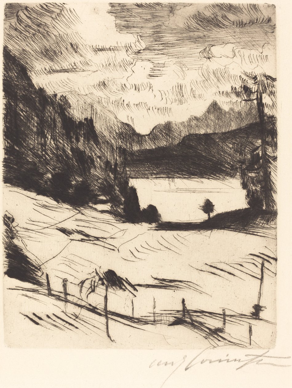 Der Walchensee The Walchensee, 1920. af Lovis Corinth