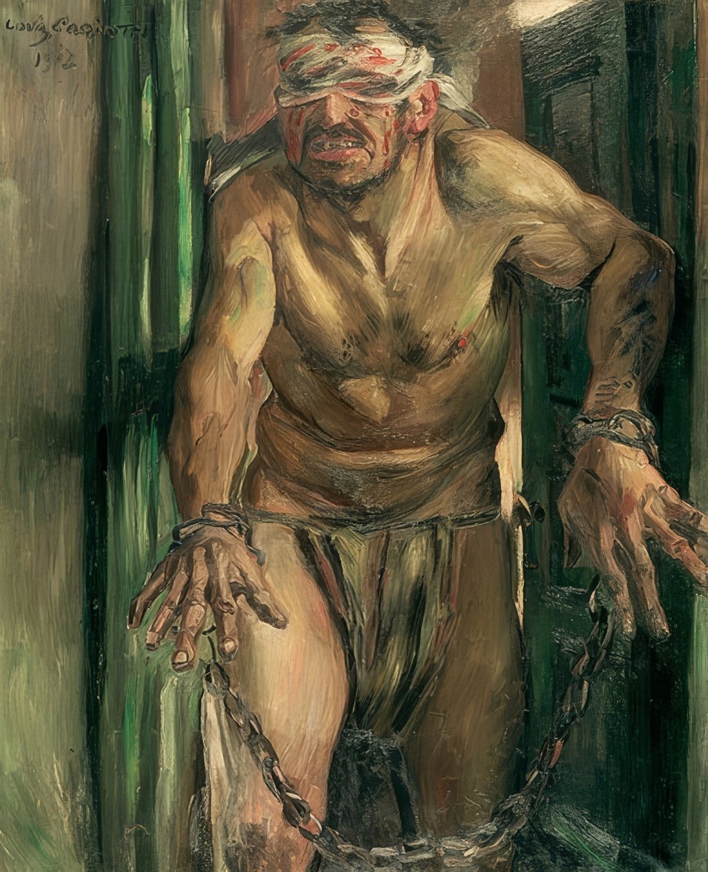 Den blindede Samson. 1912 af Lovis Corinth