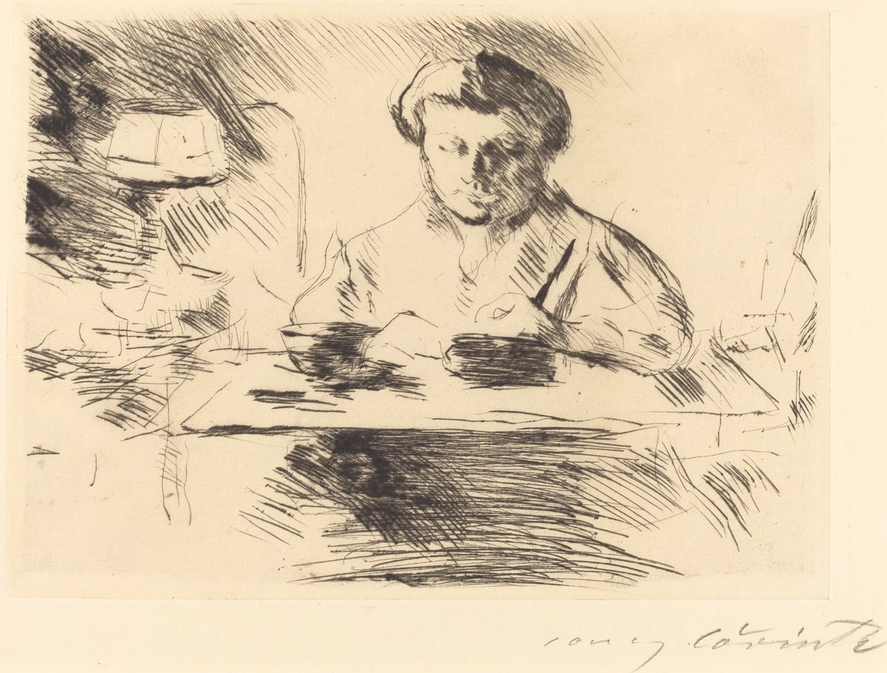 Die Gattin Kunstnerens kone, 1918. af Lovis Corinth