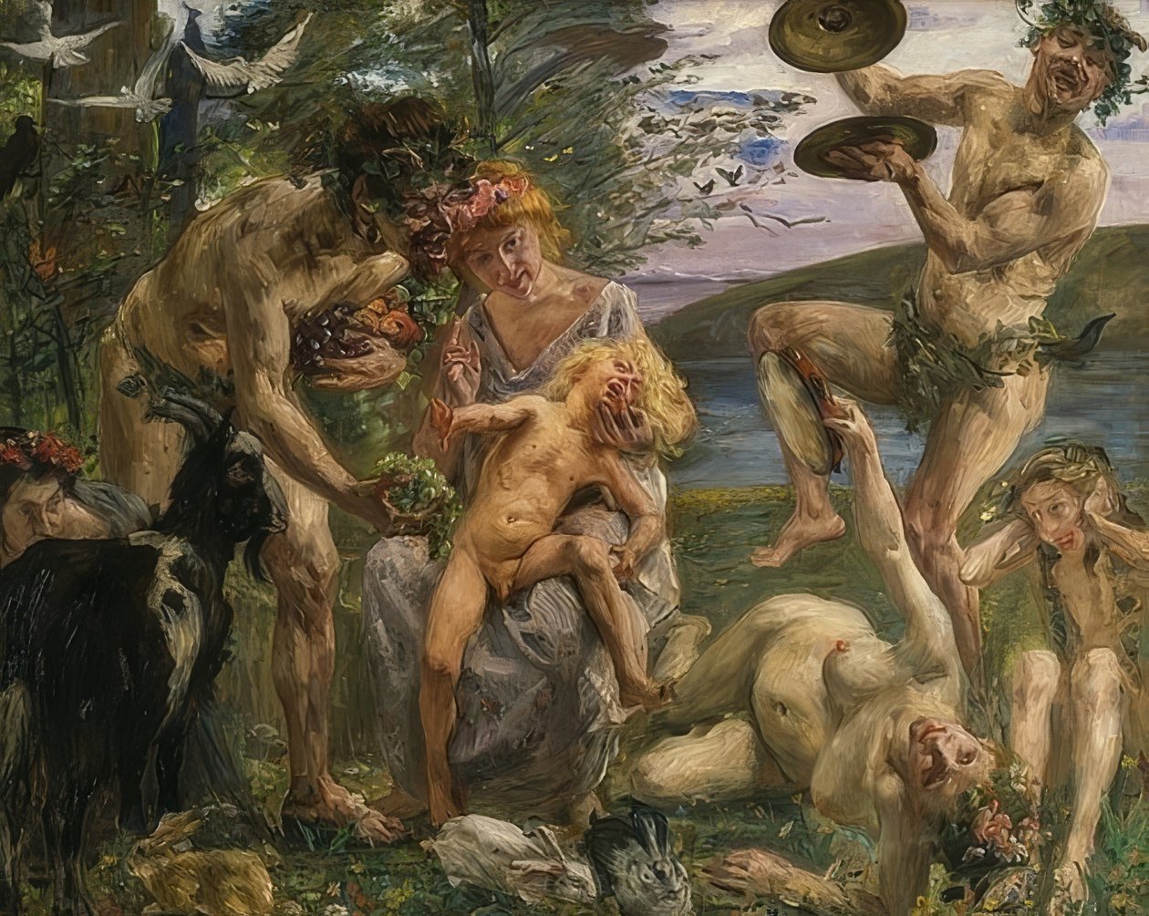 Zeus barndom. 1905-1906 af Lovis Corinth
