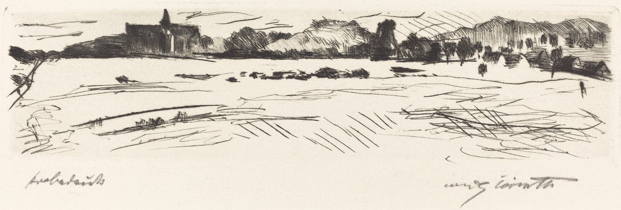 Landskab med klitter, 1917. af Lovis Corinth