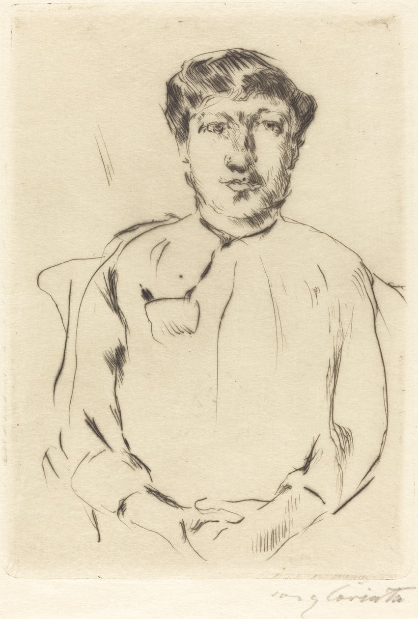 Frauenbildnis (Portræt af en kvinde) af Lovis Corinth