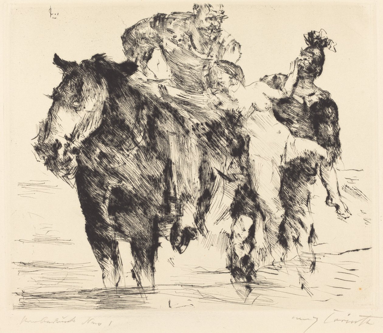 kvinde røver (voldtægt) af Lovis Corinth