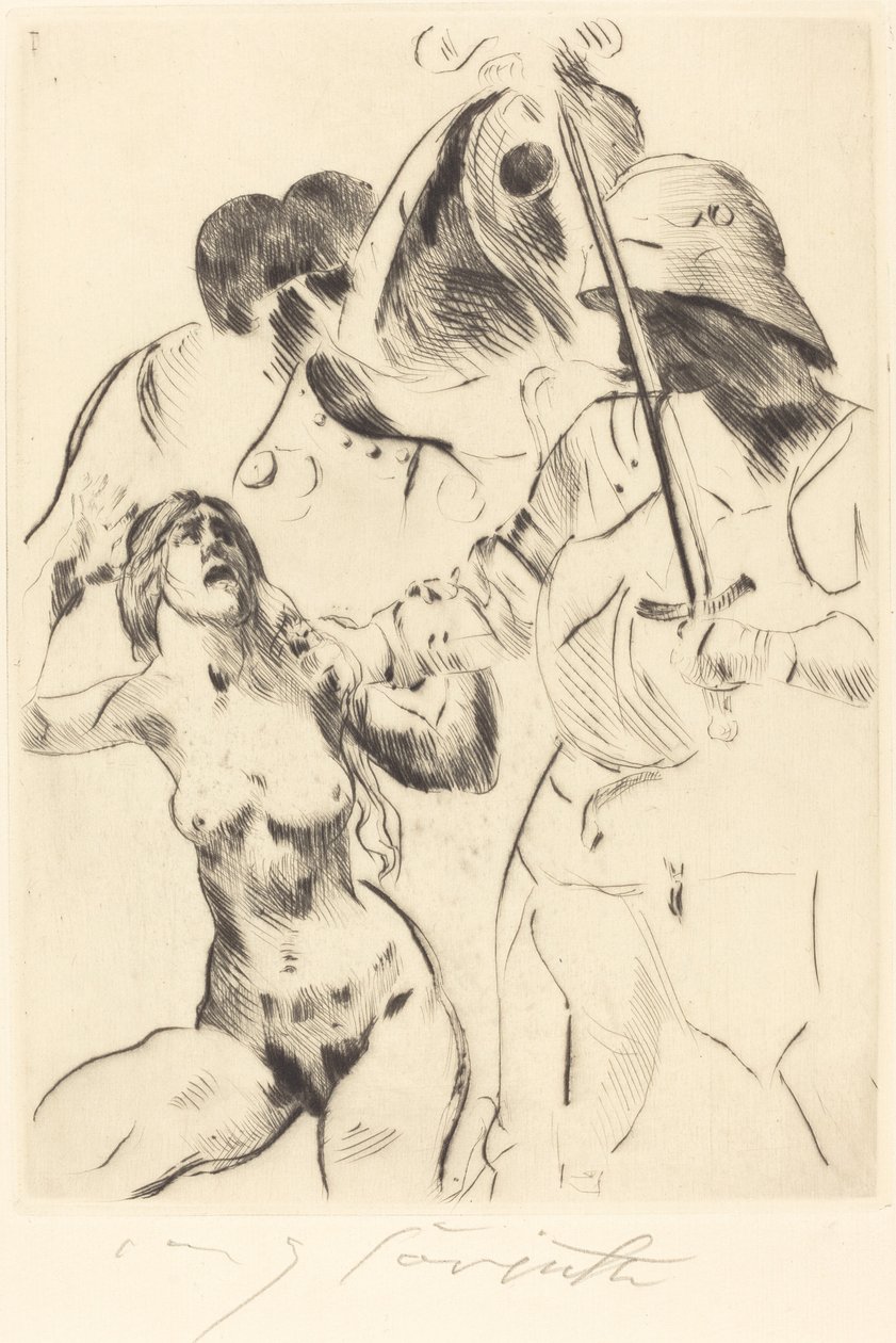 Kvindebortførelse III Bortførelse III, 1914. af Lovis Corinth