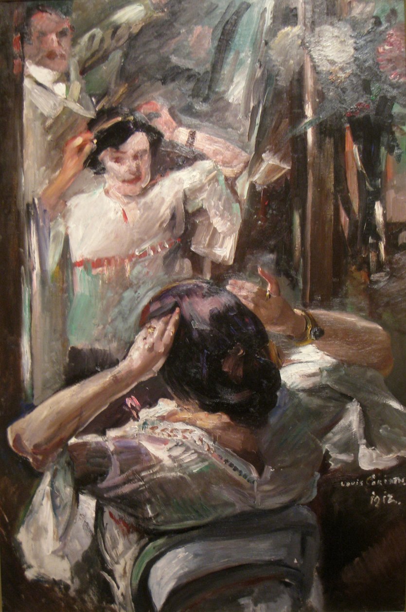 Tysk: Vor dem Spiegel Ved spejlet af Lovis Corinth
