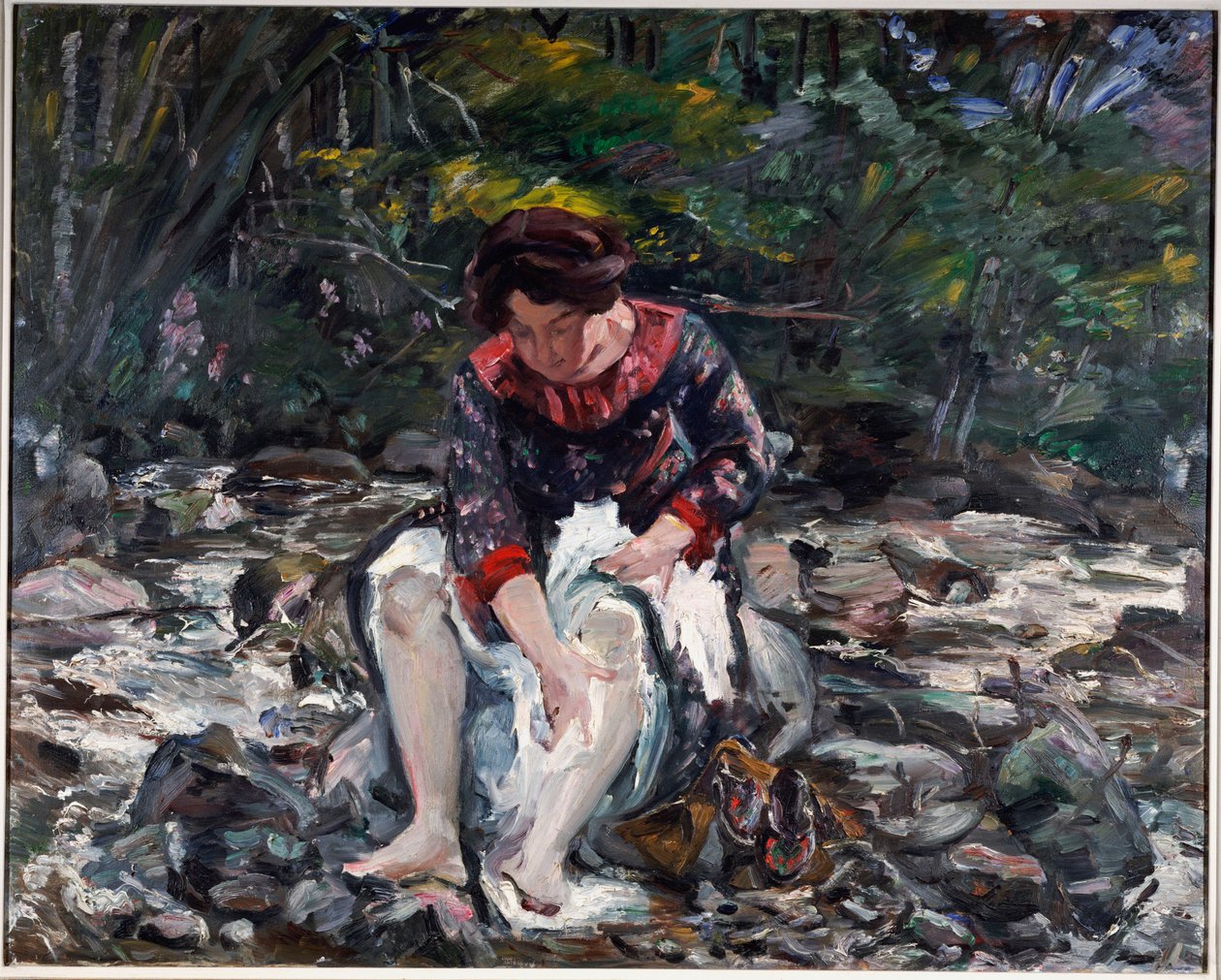 Pigen i bækken, 1913 af Lovis Corinth