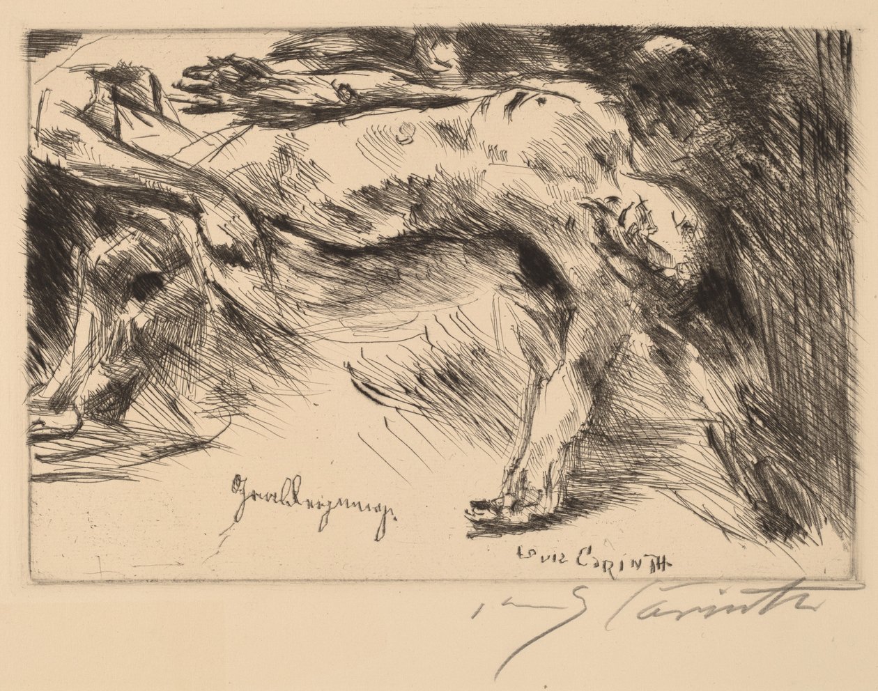 Grablegung (begravelse) af Lovis Corinth