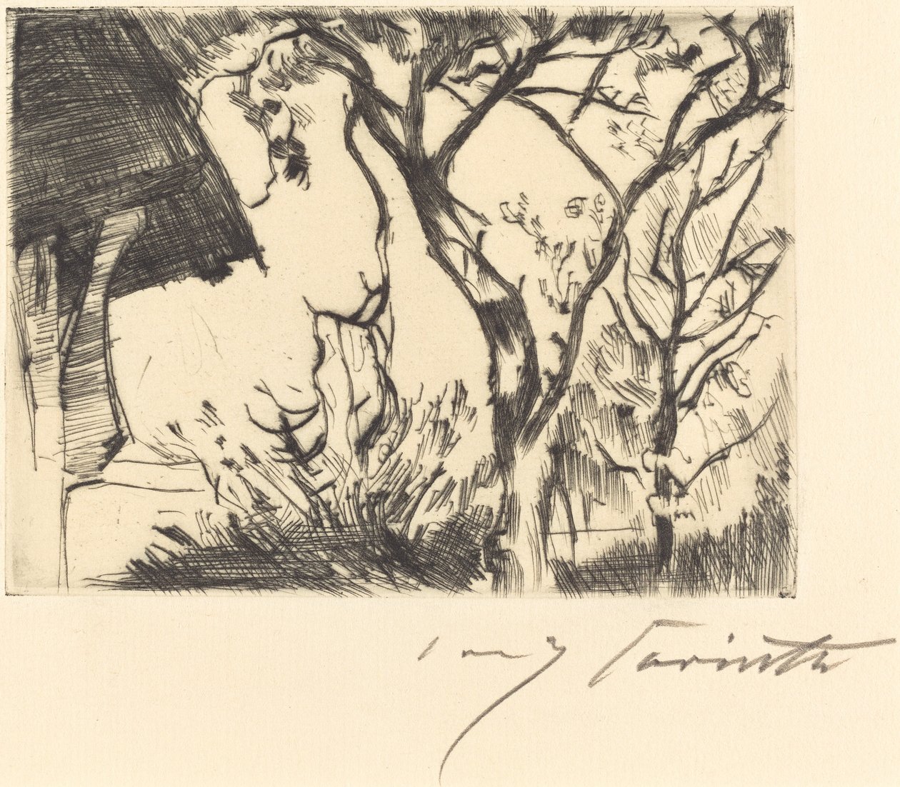 Hausecke (Hjørne af et hus) af Lovis Corinth
