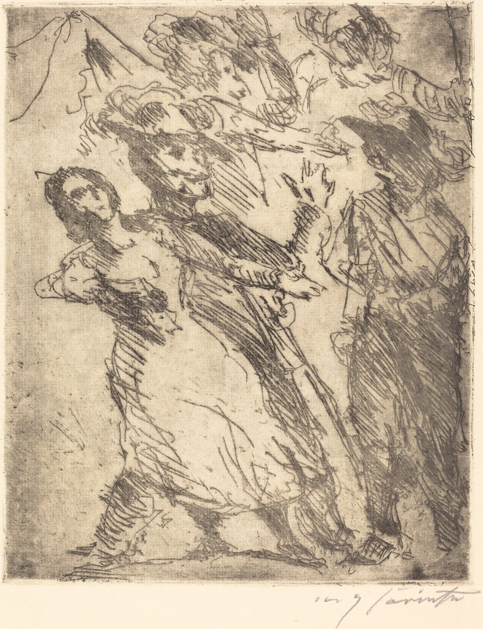 Cavaliers with a Woman Cavaliers with a Woman, ca. 1923 af Lovis Corinth