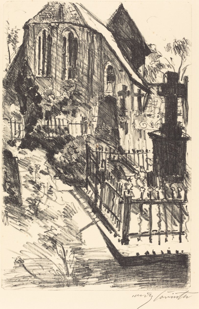 Kirchhof (kirkegård) af Lovis Corinth