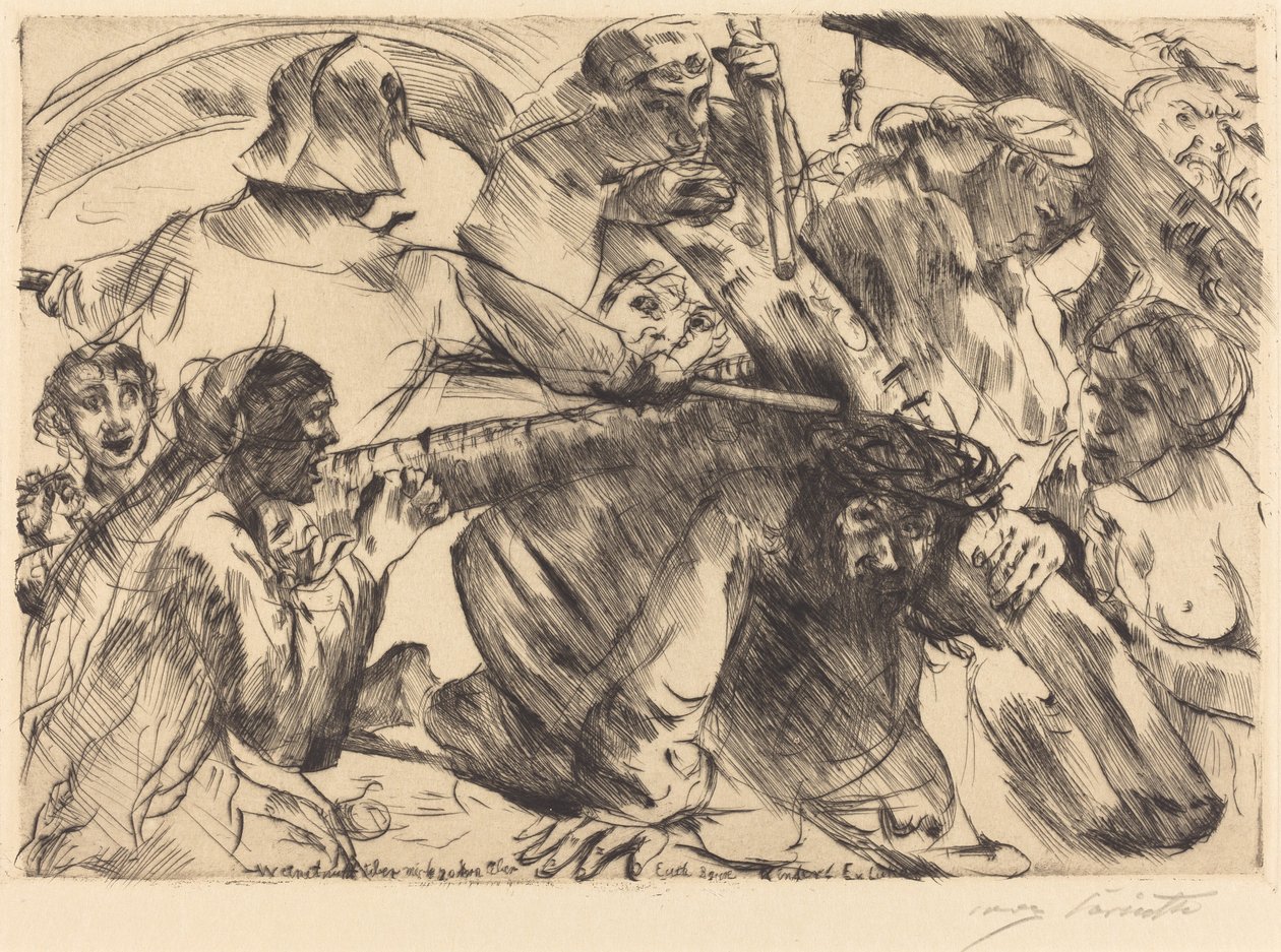 Kristus der bærer korset af Lovis Corinth