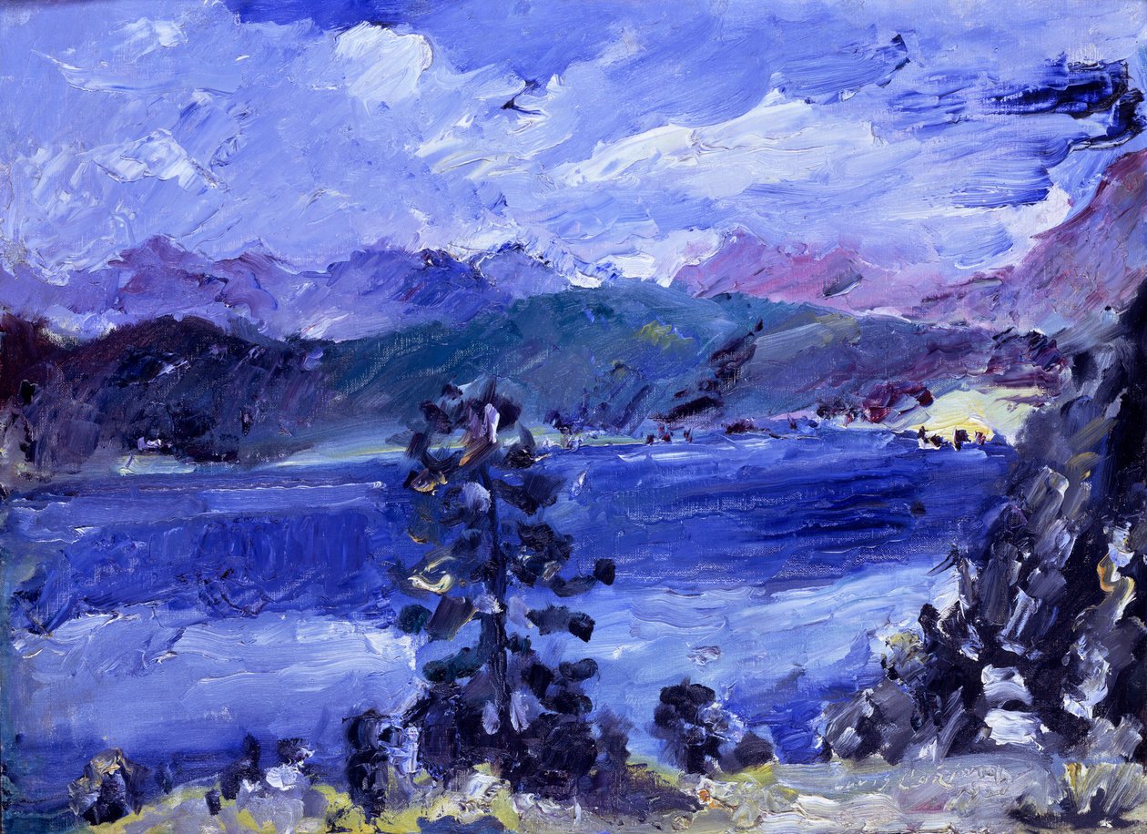 Walchen-søen med lærk af Lovis Corinth