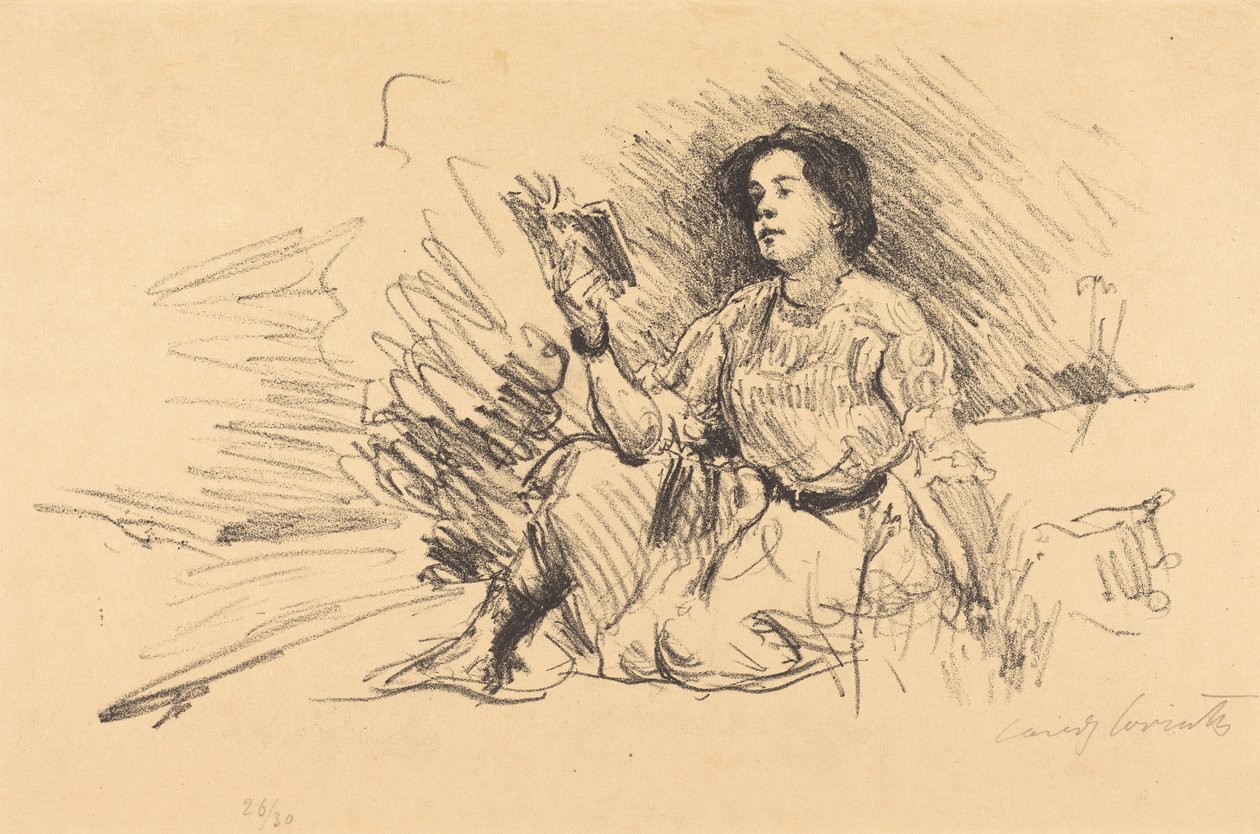 Læsende pige af Lovis Corinth