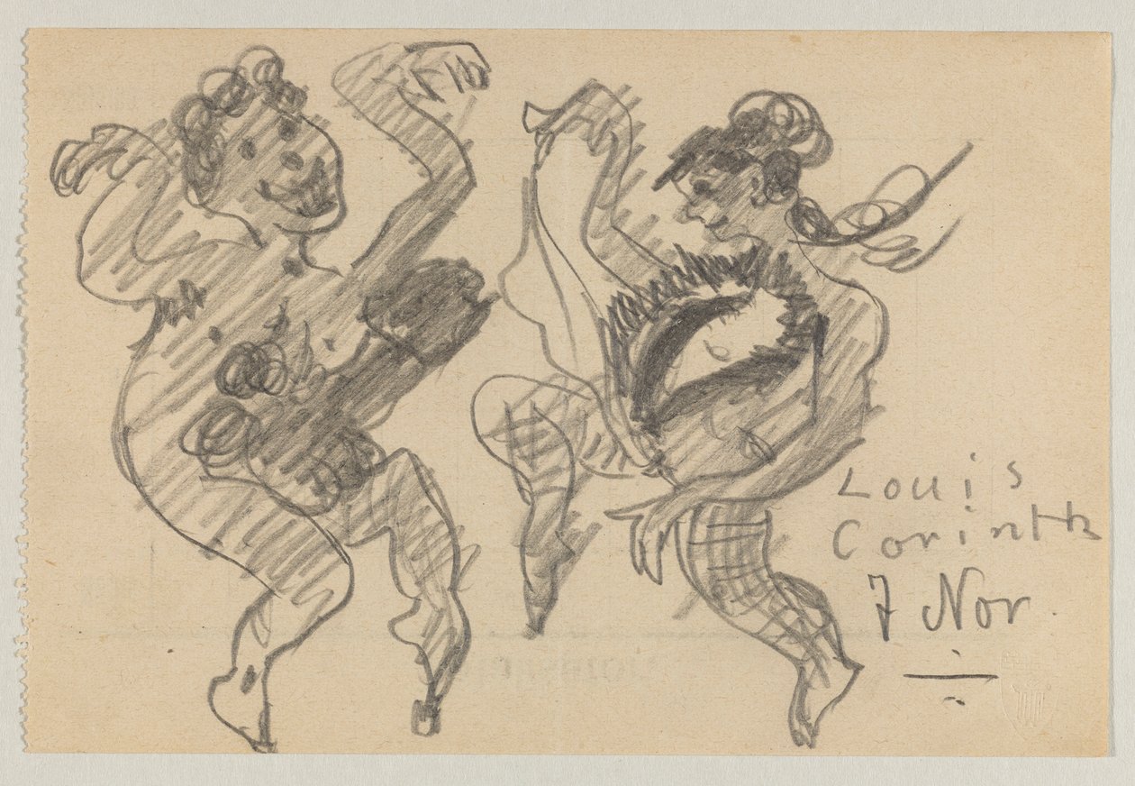 Lovis Corinth og Carl Strathmann af Lovis Corinth