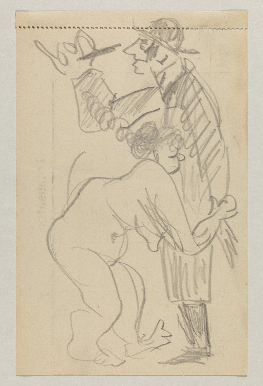 Lovis Corinth og Carl Strathmann af Lovis Corinth