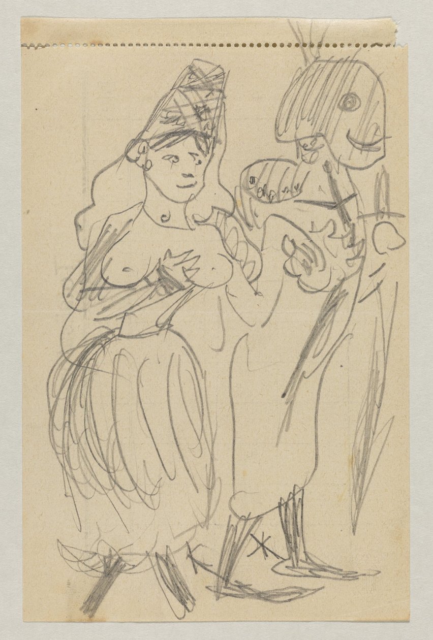 Lovis Corinth og Carl Strathmann af Lovis Corinth