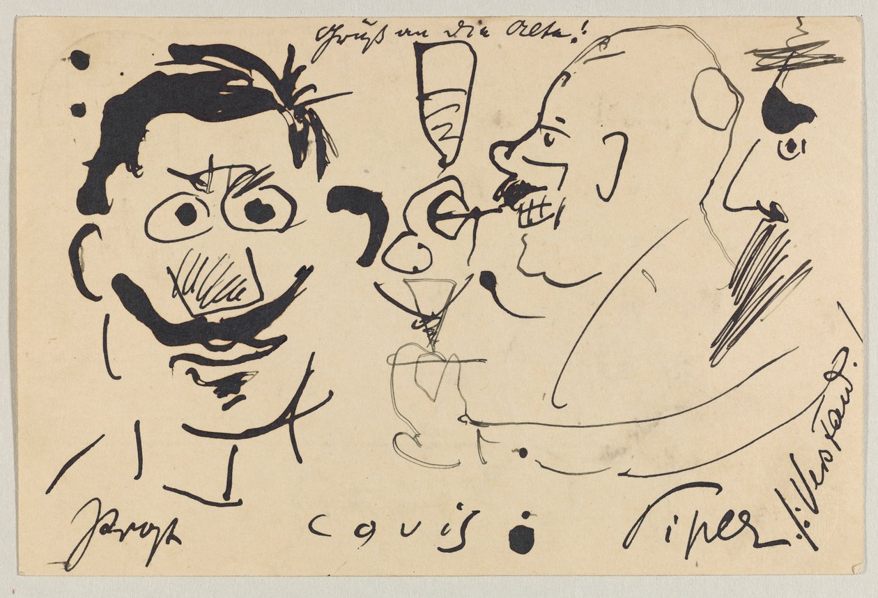 Lovis Corinth til Carl Strathmann: postkort, poststemplet 10. juni 1903 af Lovis Corinth