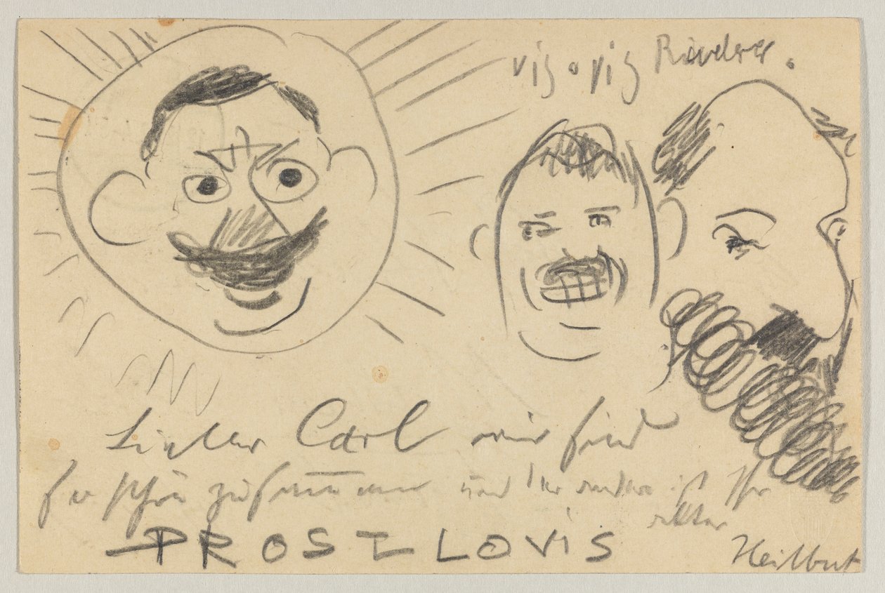 Lovis Corinth til Carl Strathmann: postkort, poststemplet 12. december 1902 af Lovis Corinth