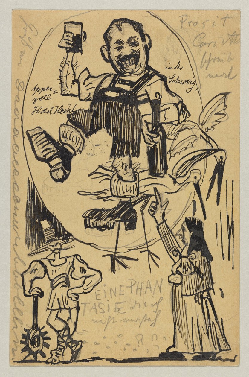 Lovis Corinth til Carl Strathmann: postkort, poststemplet 12. juni 1895 (Appenzell) af Lovis Corinth