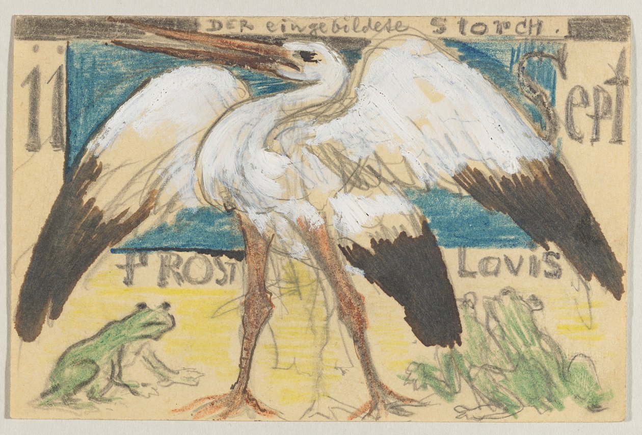Lovis Corinth til Carl Strathmann: postkort, poststemplet 12. september 1905 af Lovis Corinth