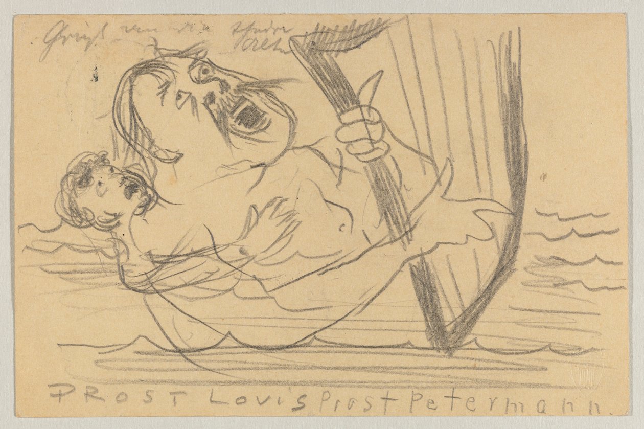 Lovis Corinth til Carl Strathmann: postkort, poststemplet 18. juli 1903 af Lovis Corinth