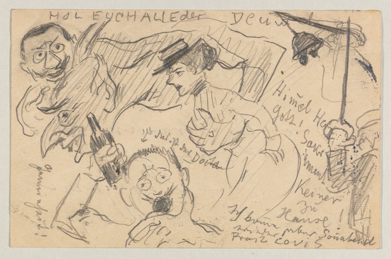 Lovis Corinth til Carl Strathmann: postkort, poststemplet 20. september 1901 af Lovis Corinth