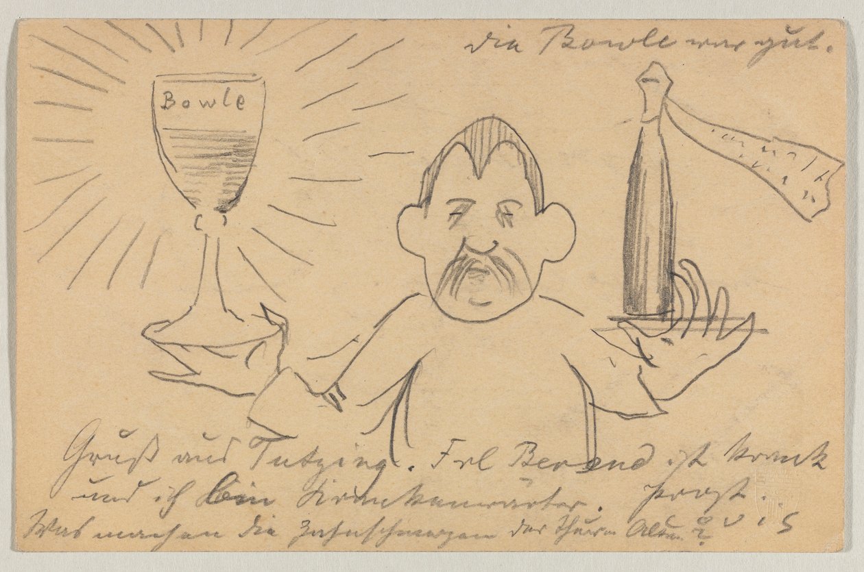 Lovis Corinth til Carl Strathmann: postkort, poststemplet 22. september 1902 af Lovis Corinth
