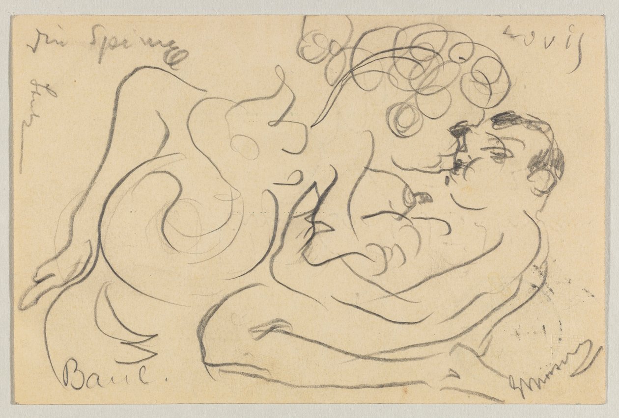 Lovis Corinth til Carl Strathmann: postkort, poststemplet 25. marts 1908 af Lovis Corinth