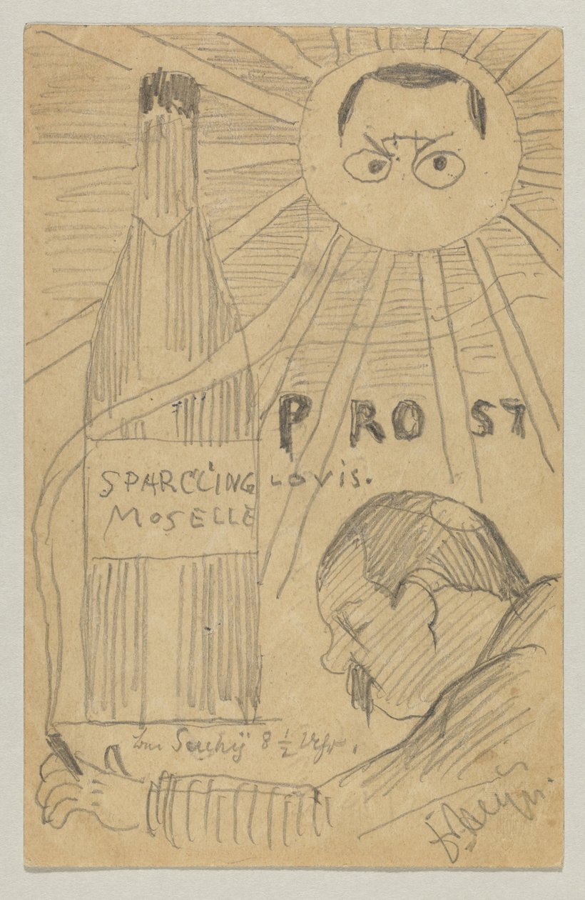 Lovis Corinth til Carl Strathmann: postkort, poststemplet 26. december 1897 af Lovis Corinth