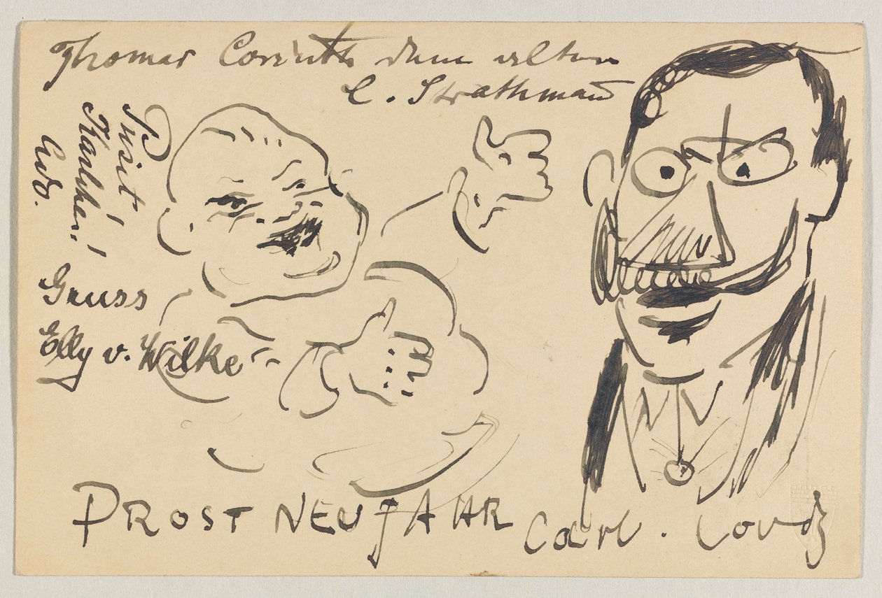 Lovis Corinth til Carl Strathmann: postkort, poststemplet 27. december 1904 af Lovis Corinth