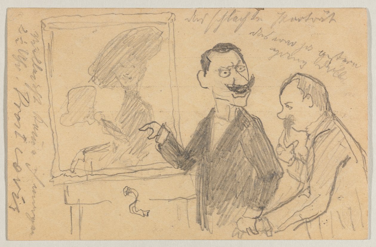 Lovis Corinth til Carl Strathmann: postkort, poststemplet 27. maj 1901 af Lovis Corinth
