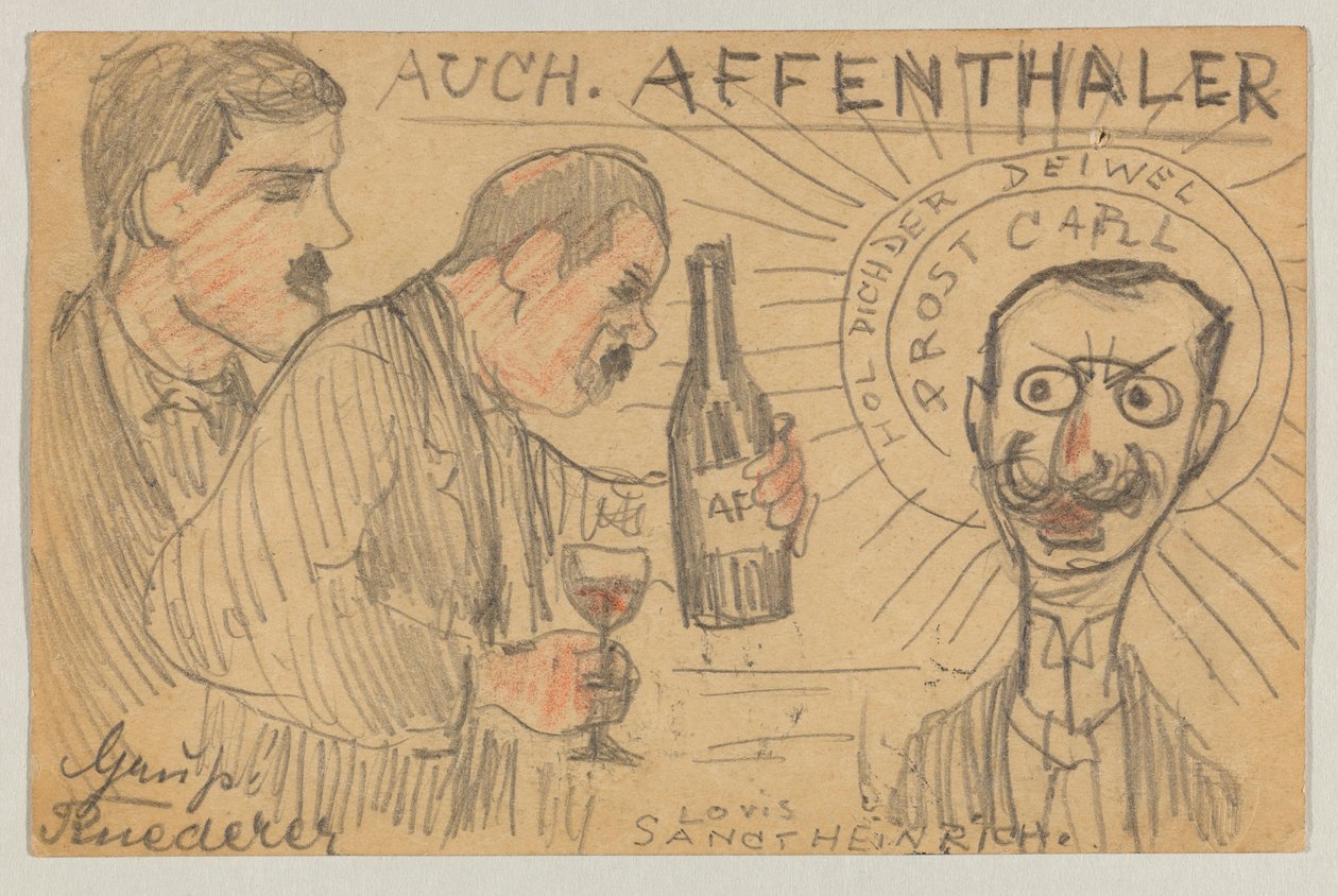 Lovis Corinth til Carl Strathmann: postkort, poststemplet 28. september 1896 af Lovis Corinth