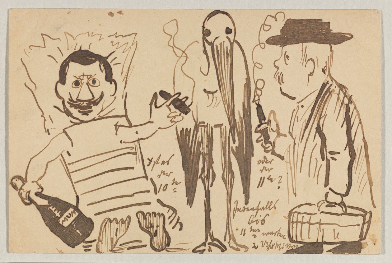 Lovis Corinth til Carl Strathmann: postkort, poststemplet 3. september 1902 af Lovis Corinth