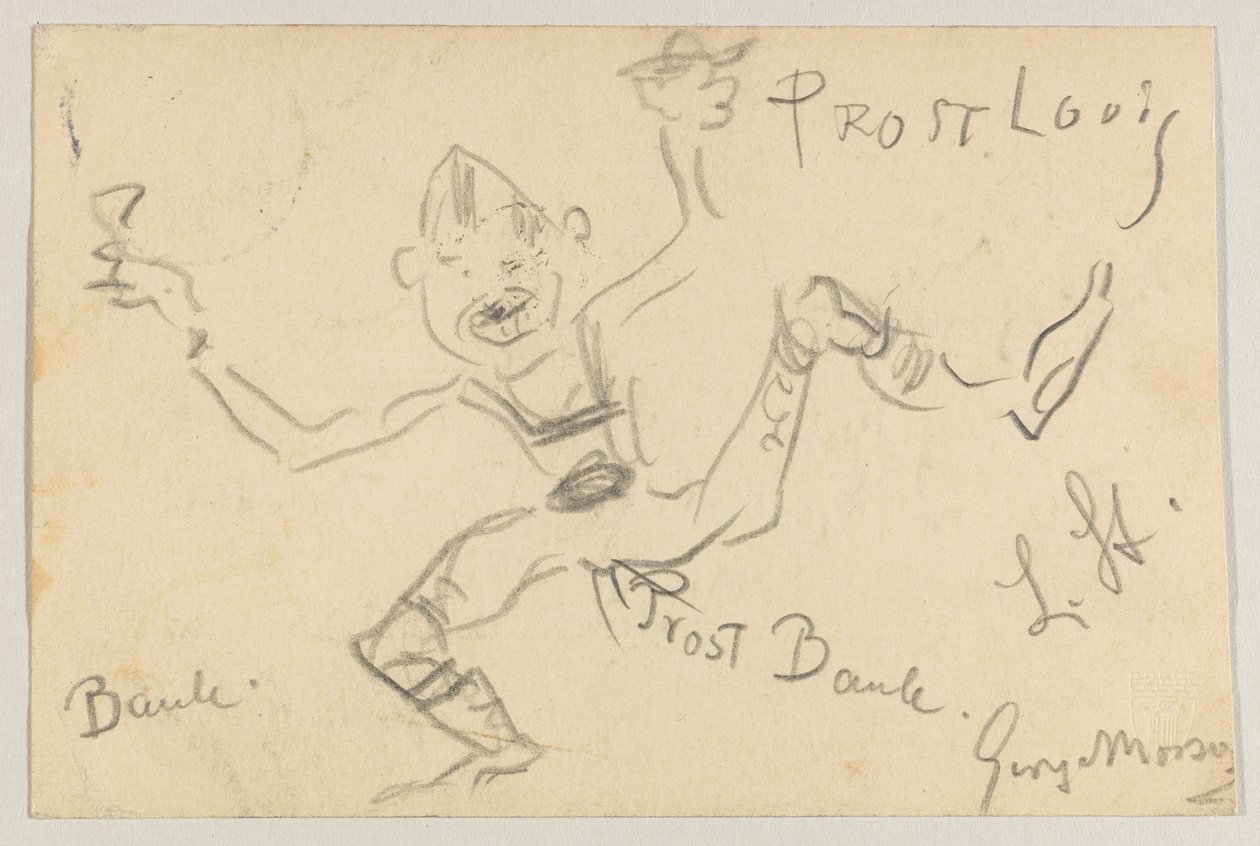 Lovis Corinth til Carl Strathmann: postkort, poststemplet 6. november 1906 af Lovis Corinth