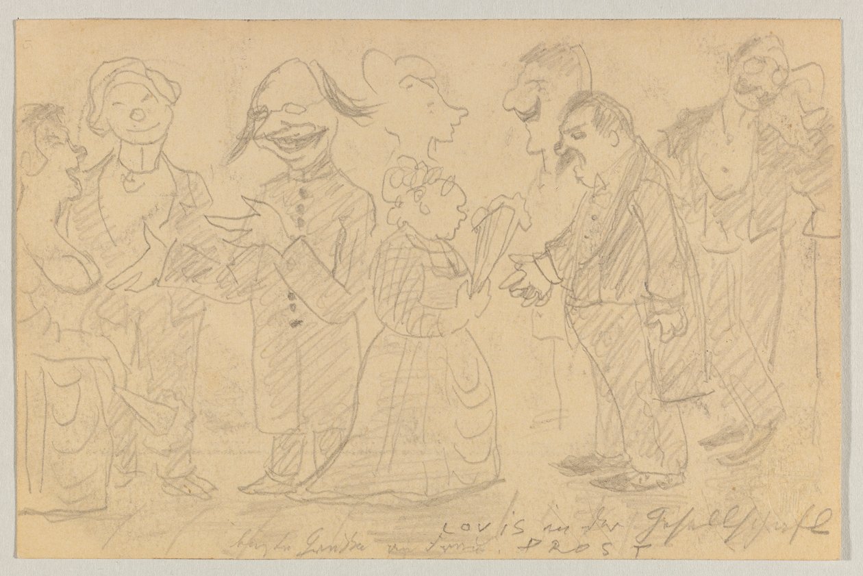 Lovis Corinth til Carl Strathmann: postkort, poststemplet 8. november 1899 af Lovis Corinth