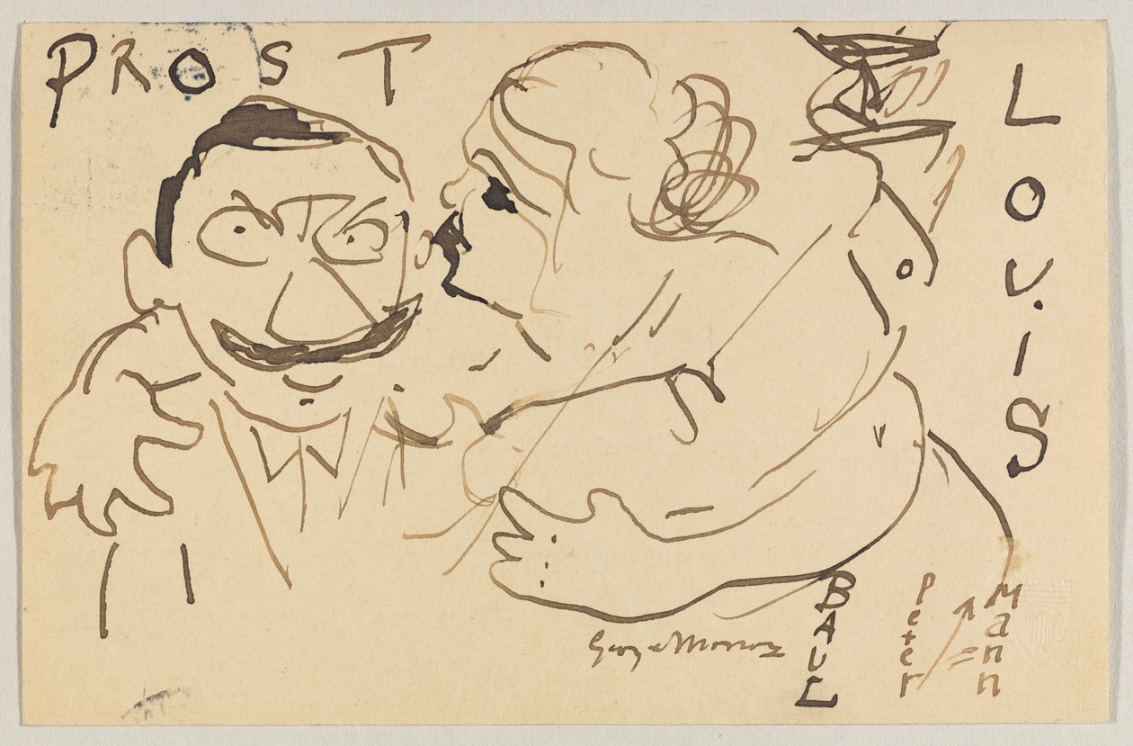Lovis Corinth til Carl Strathmann: postkort, poststemplet 9. december 1908 af Lovis Corinth
