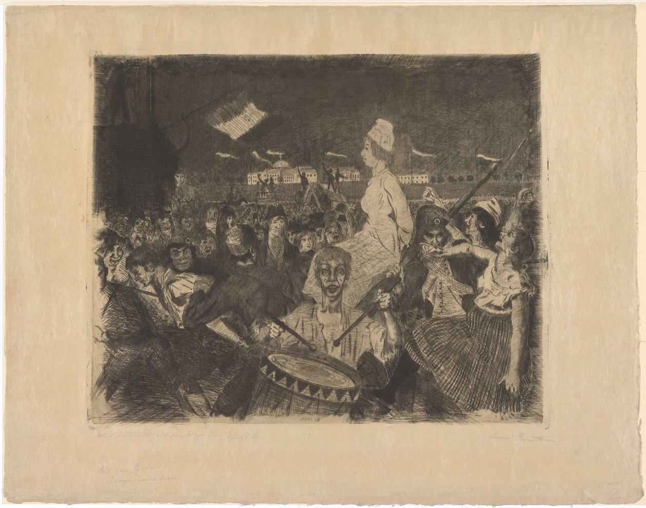 Marie Antoinette på vej til skafottet af Lovis Corinth
