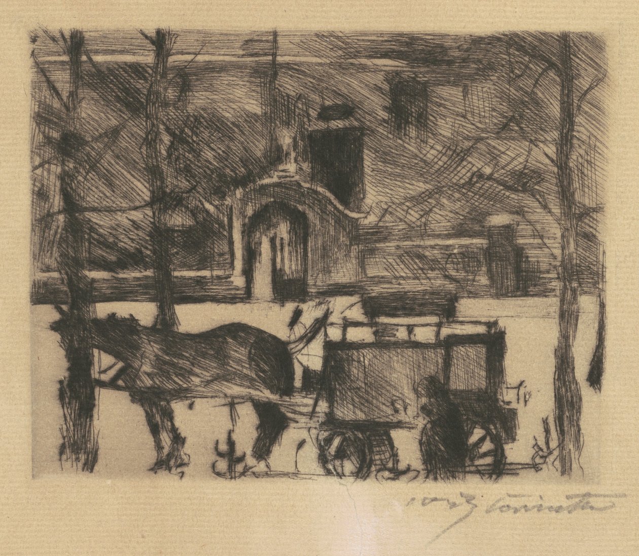 Mælkevogn Mælkevogn, 1916. af Lovis Corinth