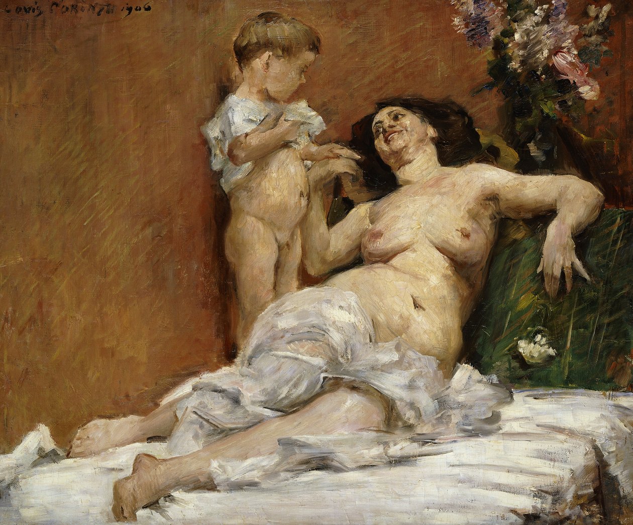 Mor og Barn; Mor og barn, 1906 af Lovis Corinth