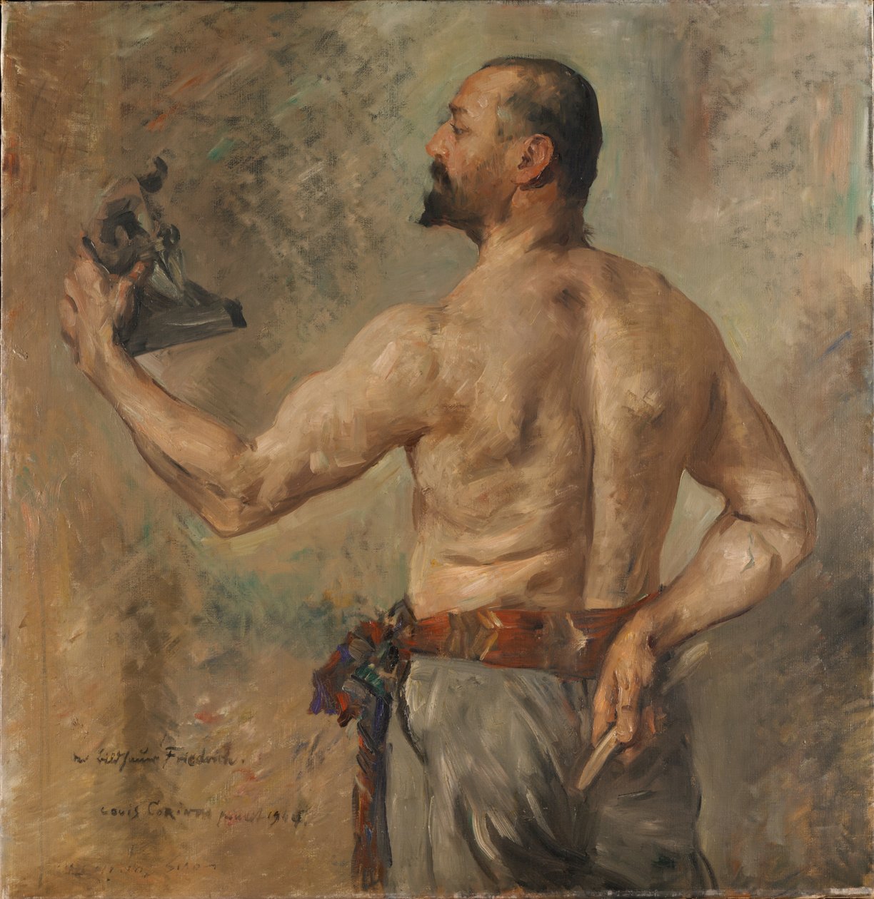 Portræt af billedhuggeren Friedrich af Lovis Corinth