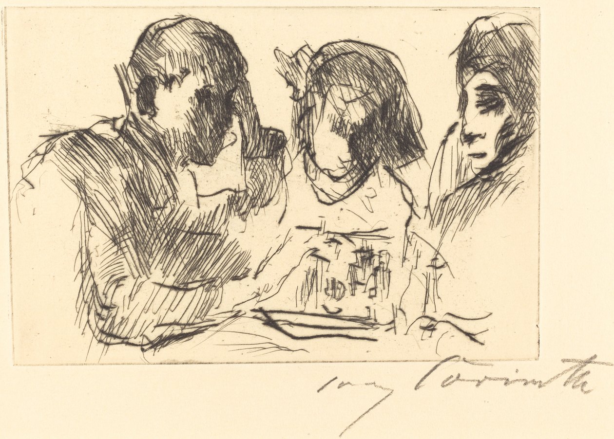 Skakspil (skakspillere) af Lovis Corinth