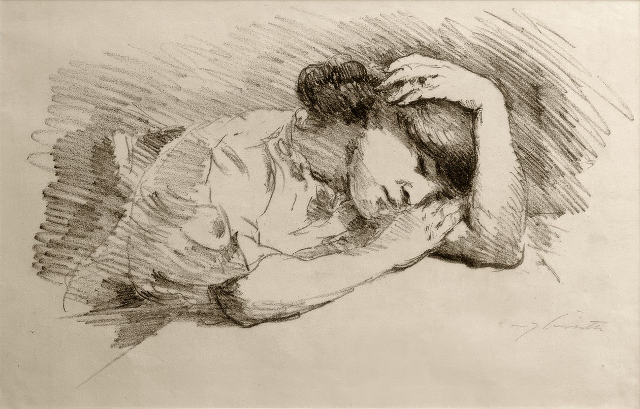 Sovende af Lovis Corinth