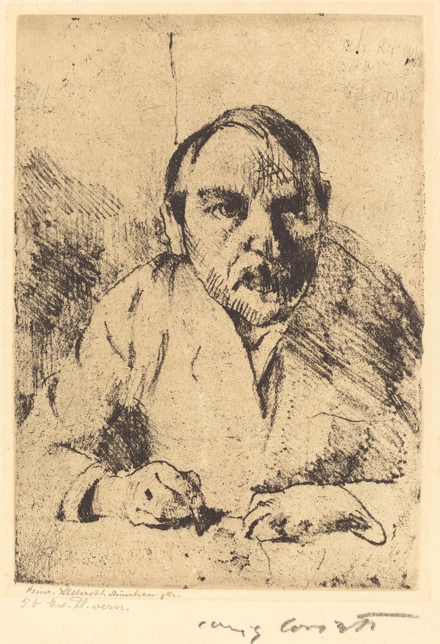Selvportræt (selvportræt) af Lovis Corinth