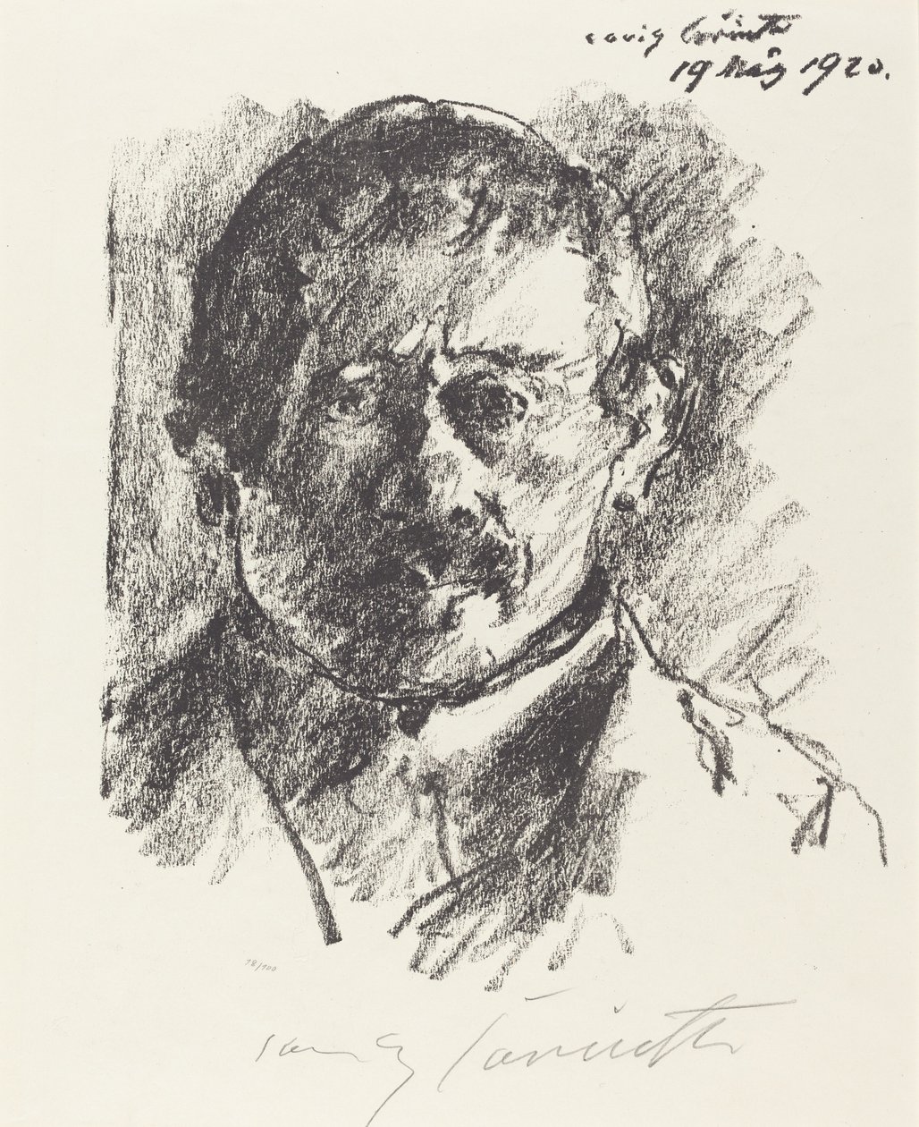 Selvportræt (selvportræt) af Lovis Corinth