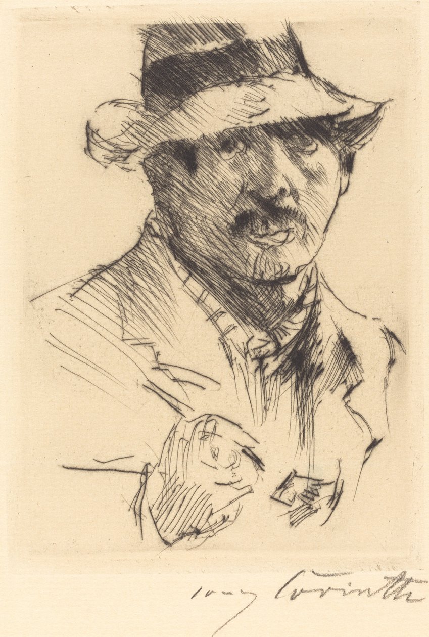 Selvportræt (selvportræt) af Lovis Corinth